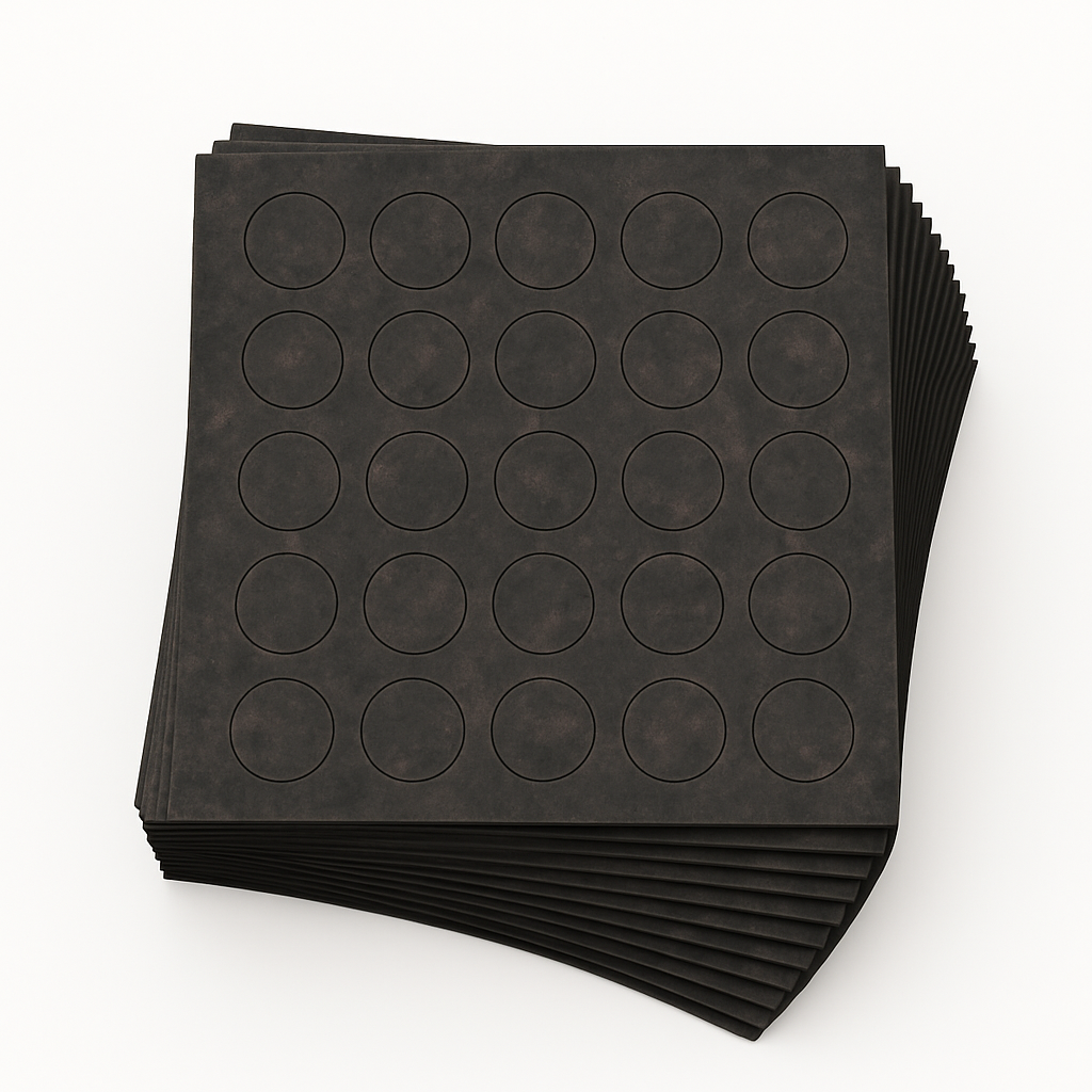 KwikCaps Capuchons à vis auto-adhésifs - Roche métallique anthracite - Egger F121 ST87 (109)