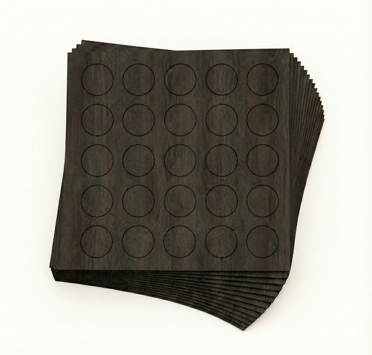 KwikCaps Self Adhesive Screw Cover Caps - Brown Fineline Metallic / Sepia Gladstone Oak (130) H3192 ST19 / H3342 TM12