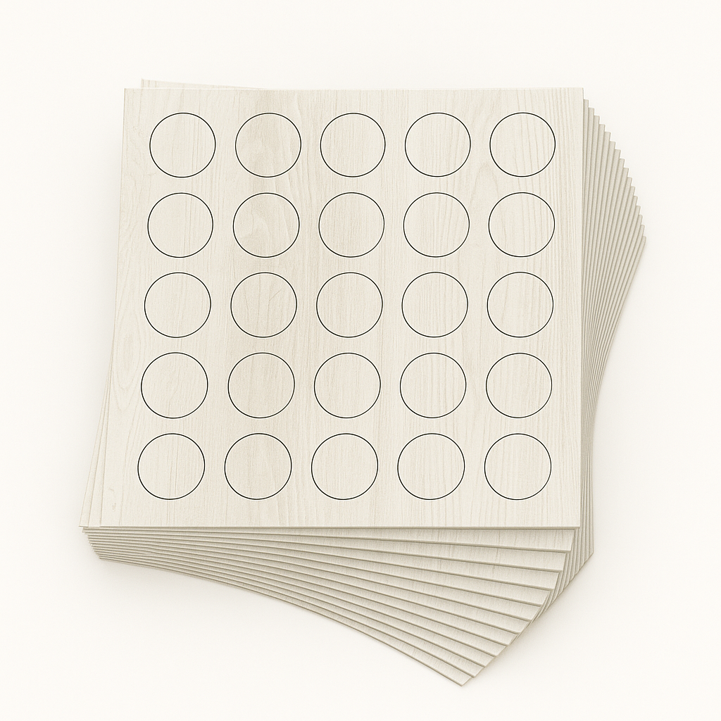 KwikCaps Self Adhesive Screw Cover Caps - Cascina Pine (135) H1401 ST22 CLEARANCE