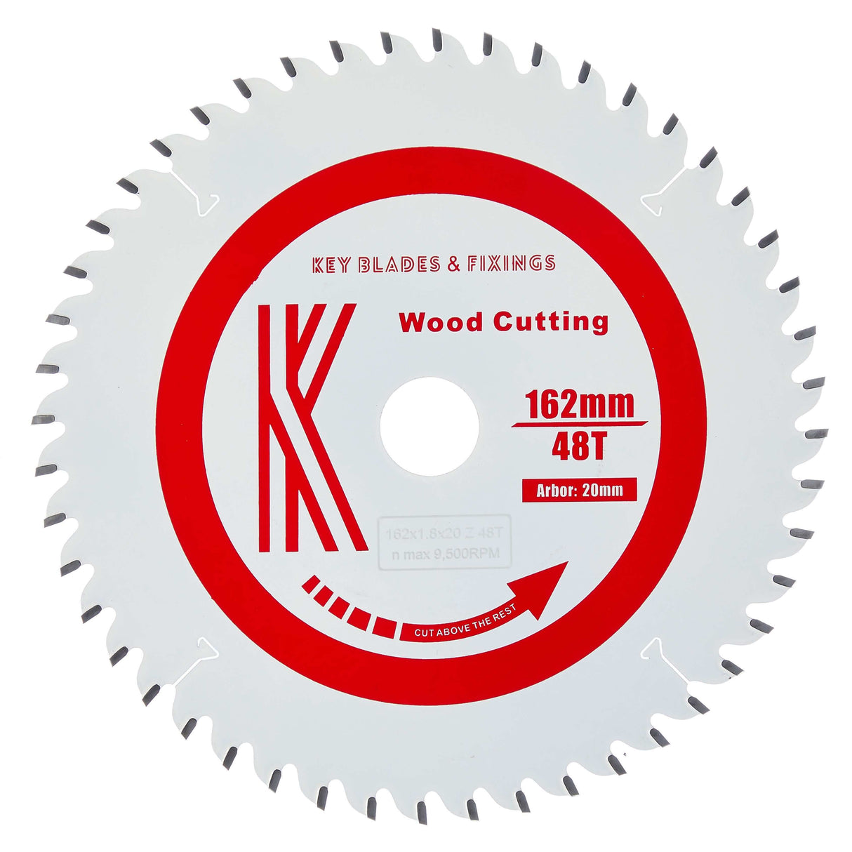 162mm X 20mm X 1.8mm 48 Tooth ATB Mafell Fitment Circular Saw Blade - 3203 - Bedrooms Plus