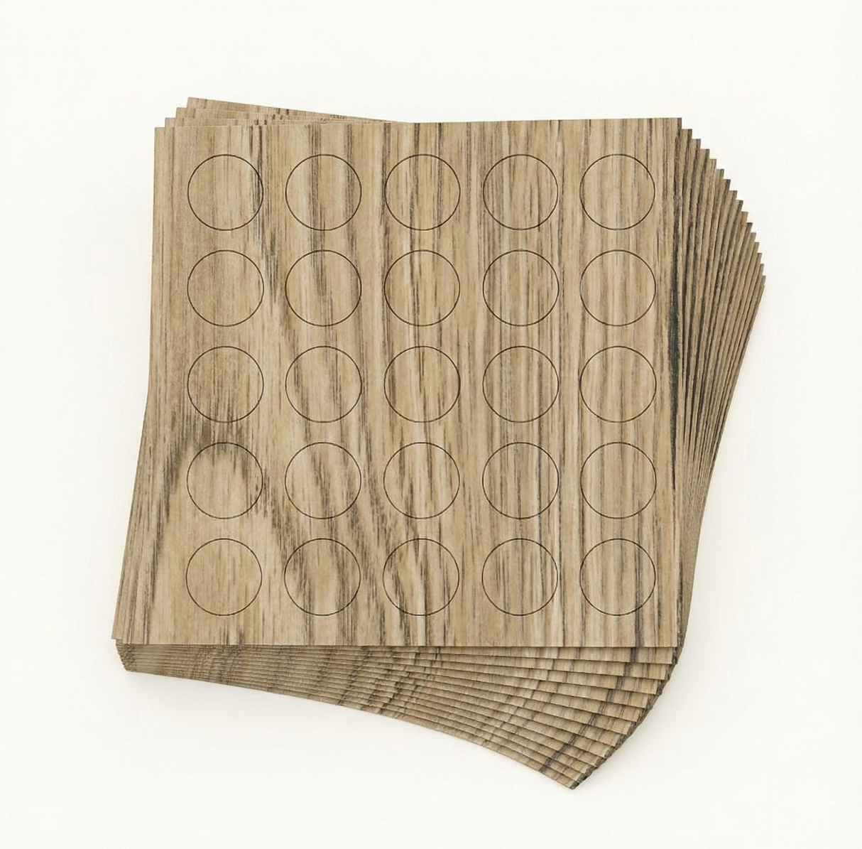 KwikCaps Self Adhesive Screw Cover Caps - Bordeaux Oak Light (174) - CLEARANCE