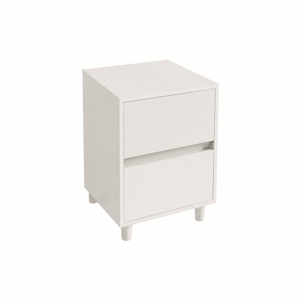 2 Drawer Soft Close Bedside Chest Of Drawers Table - Bedrooms Plus