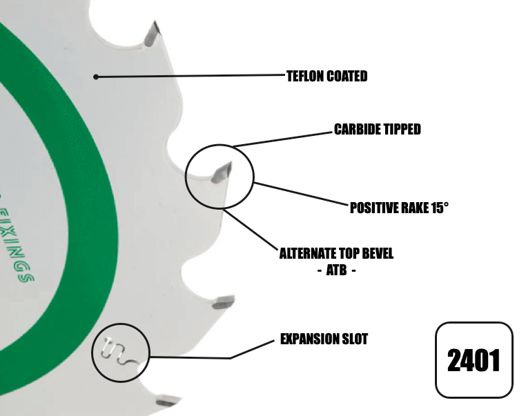 210mm x 30mm x 2.6mm 16T ATB Circular Track Saw Blade - Cougar - Bedrooms Plus
