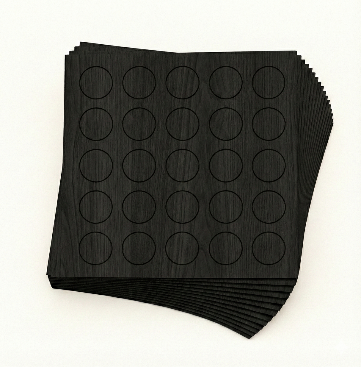 KwikCaps Self Adhesive Screw Cover Caps Black (Grained) (324) U999 ST19 / U999 TM28