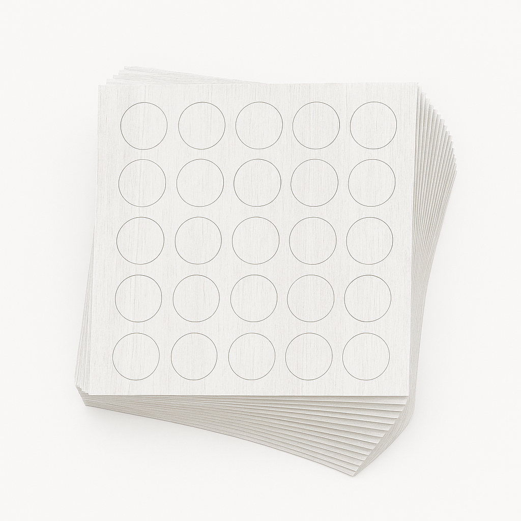 KwikCaps Self Adhesive Screw Cover Caps - Finsa Roble Virginia Mesura 25V (387)