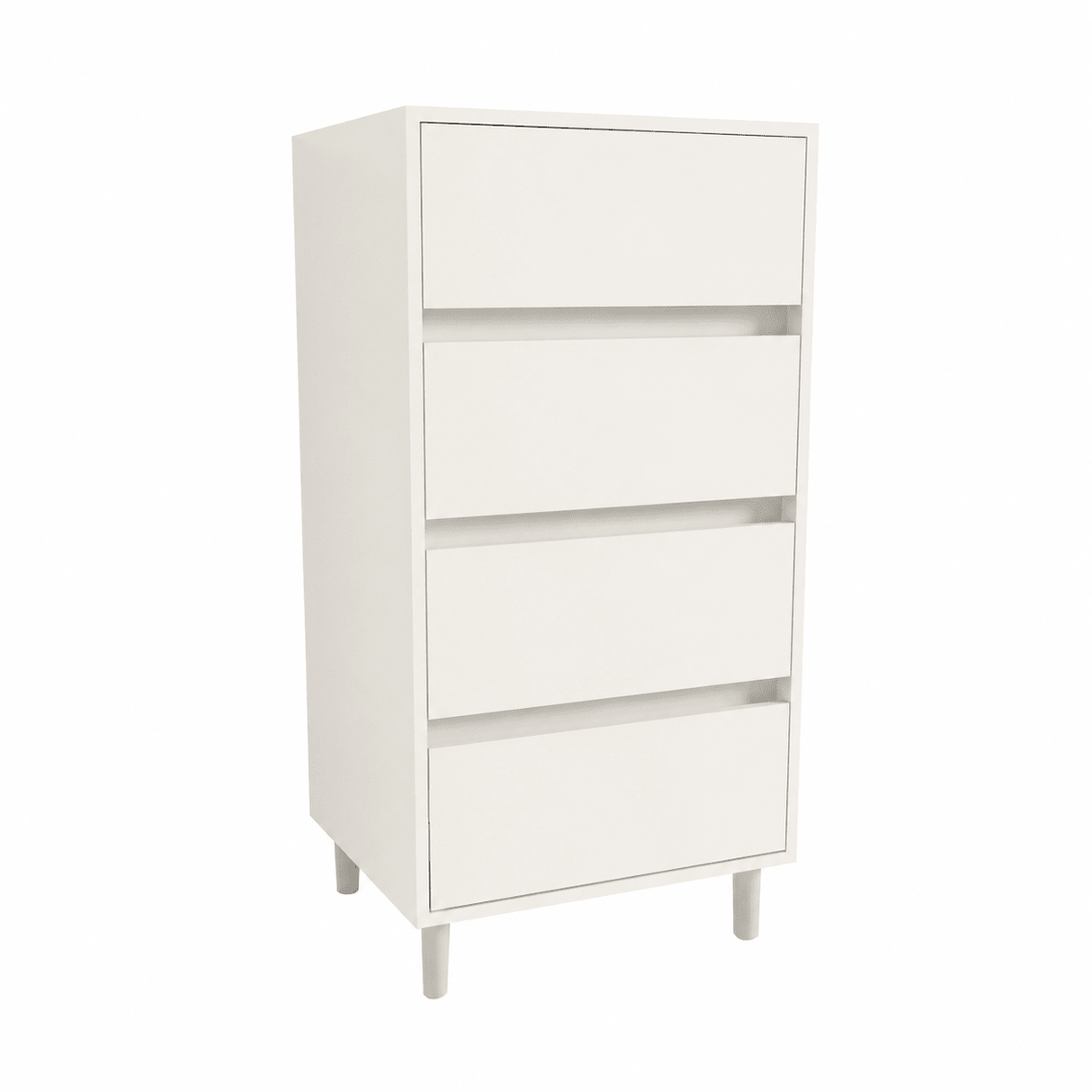 4 Drawer Tallboy Soft Close Bedside Chest Of Drawers Table - Bedrooms Plus