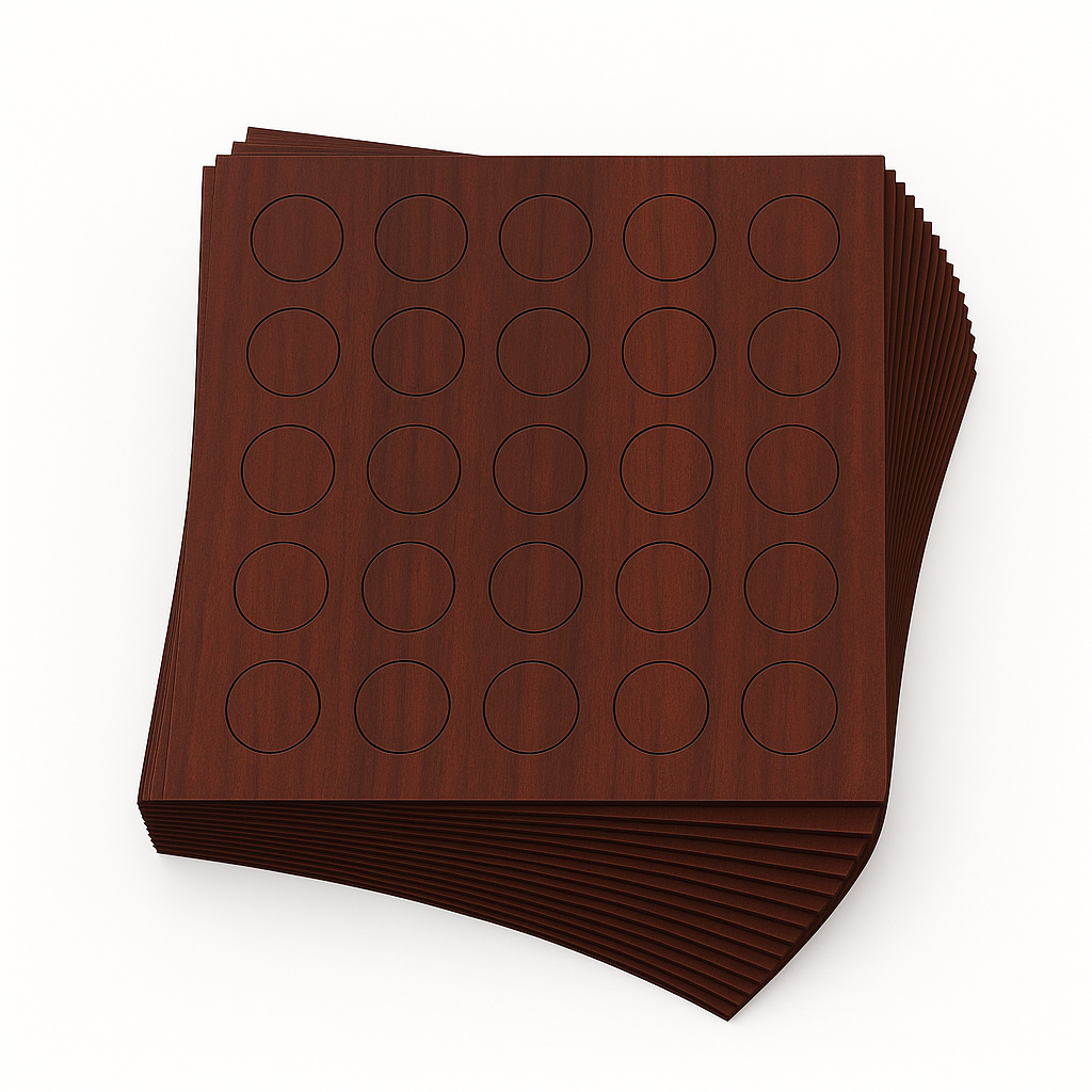 KwikCaps Self Adhesive Screw Cover Caps - Mahogany (525) H3080 ST15 CLEARANCE