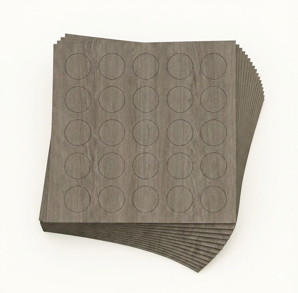 KwikCaps Self Adhesive Screw Cover Caps - Brown Orleans Oak / Finsa Roble Eternity 4AE (881) H1379 ST36