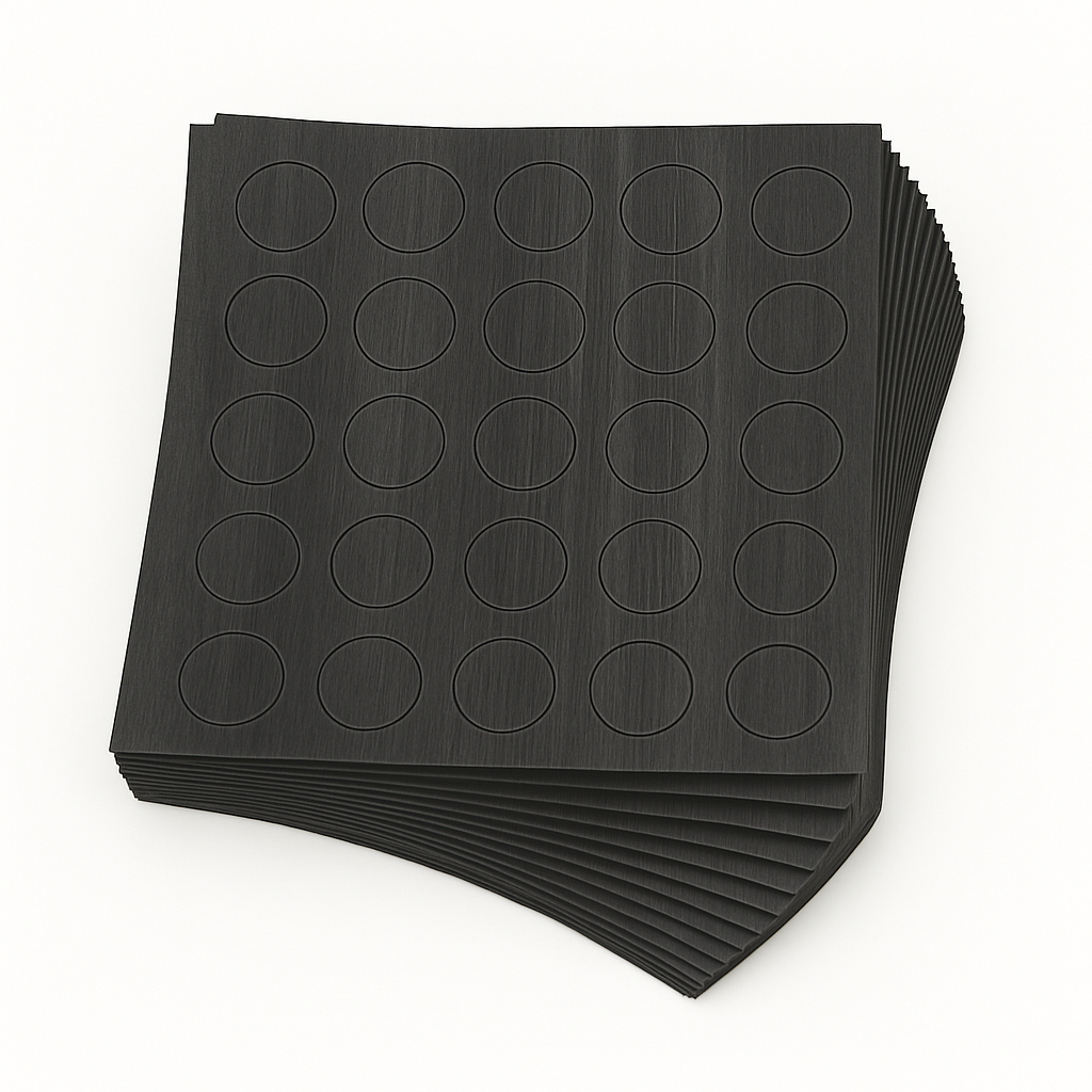 KwikCaps Self Adhesive Screw Cover Caps - Black North Wood Kronospan 8509 SN