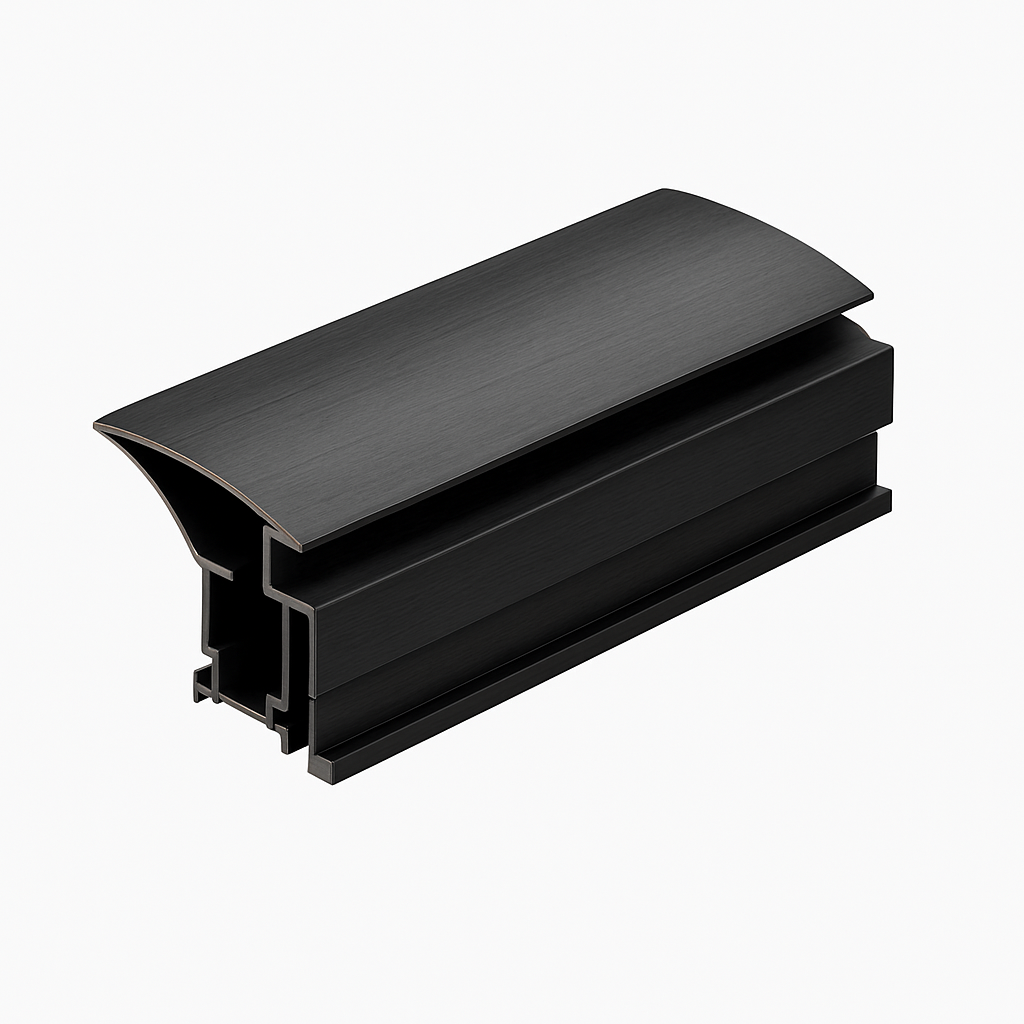 Muster eines gebogenen Schiebetürrahmens