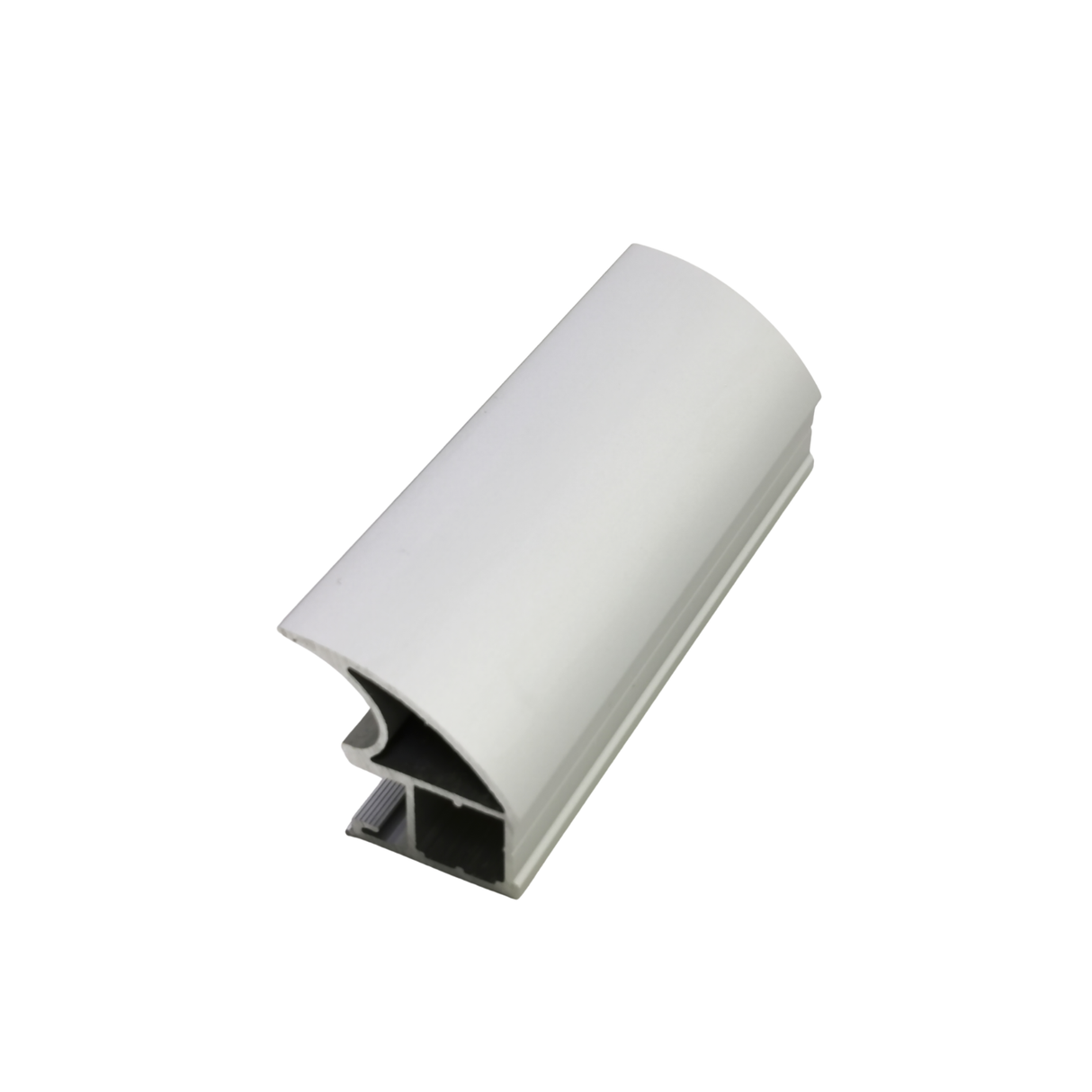 Curve Sliding Wardrobe Door Kit Mirror 3-Door Satin Silver Frame