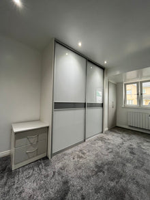 Bedrooms Plus sliding wardrobe doors installed by C.O Interiors