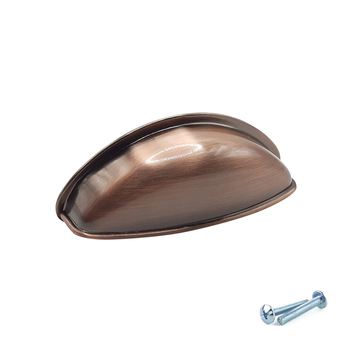 Antique Copper Cup Handle – 79mm Cabinet Drawer Pull (64mm Centres) | M4TEC VG3 Series - Bedrooms Plus