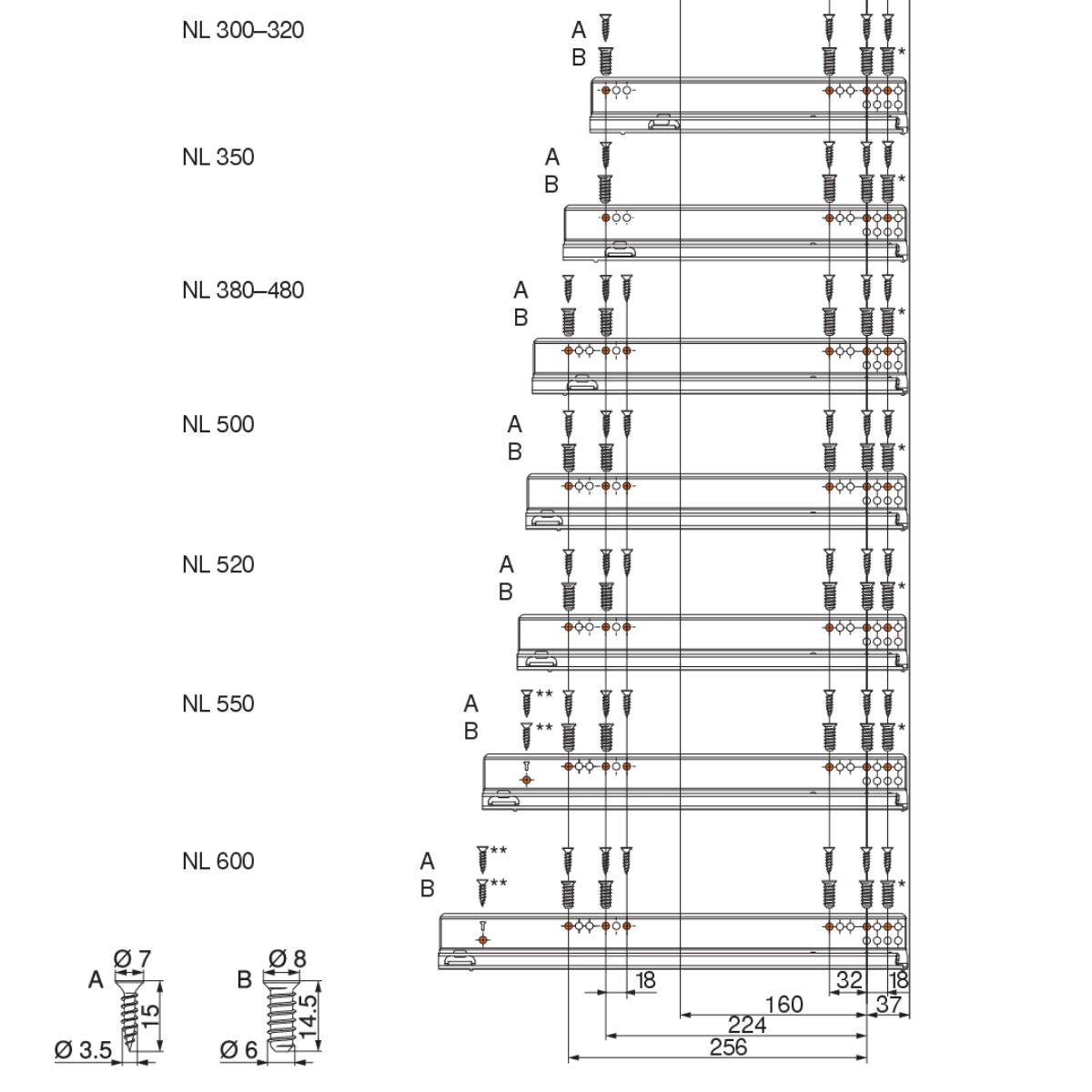 Blum 760H4000S Movento Blumotion Soft Close Drawer Runner - Full Extension 40KG 400mm - Locking Devices Included - Bedrooms Plus
