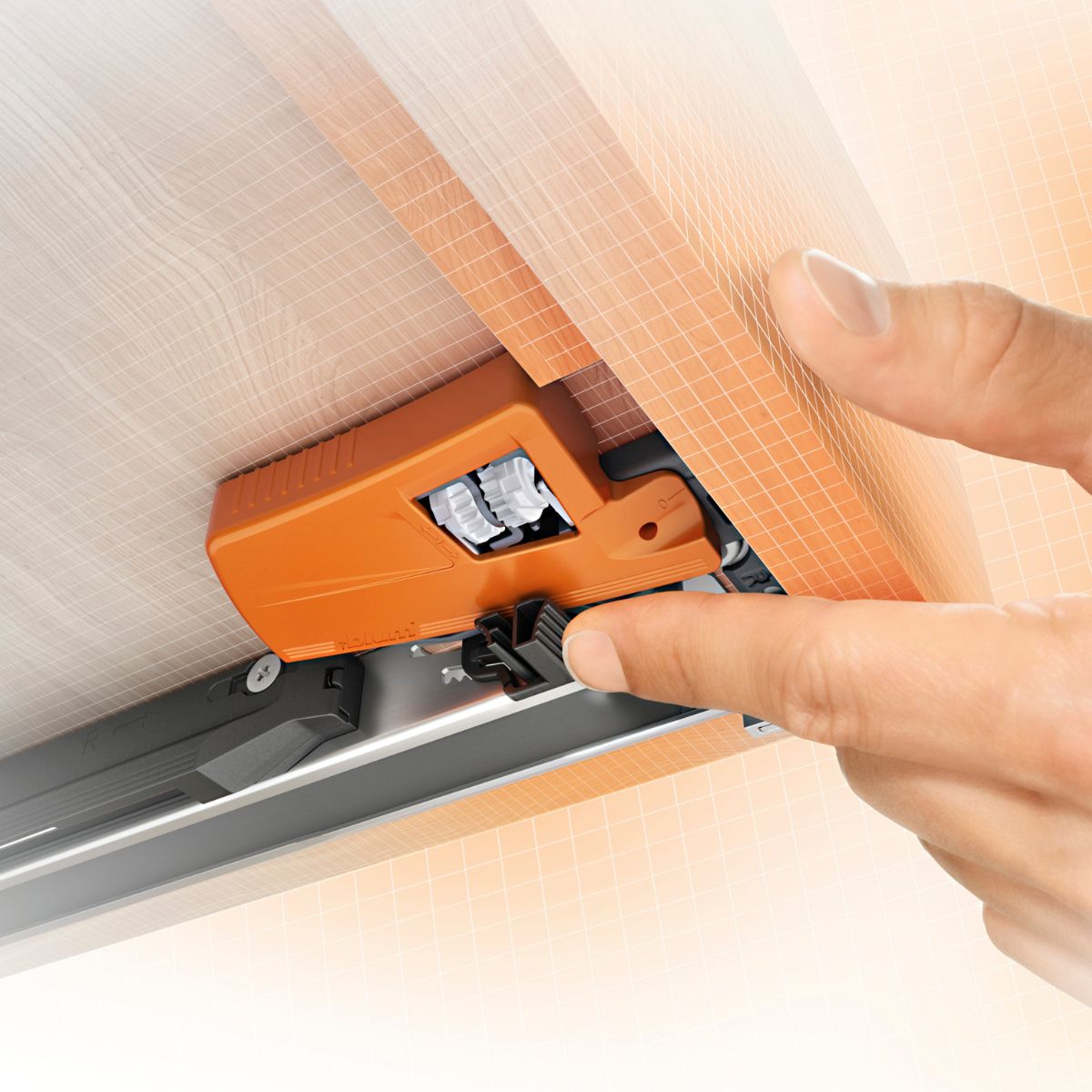 Blum 760H4000S Movento Blumotion Soft Close Drawer Runner - Full Extension 40KG 400mm - Locking Devices Included - Bedrooms Plus