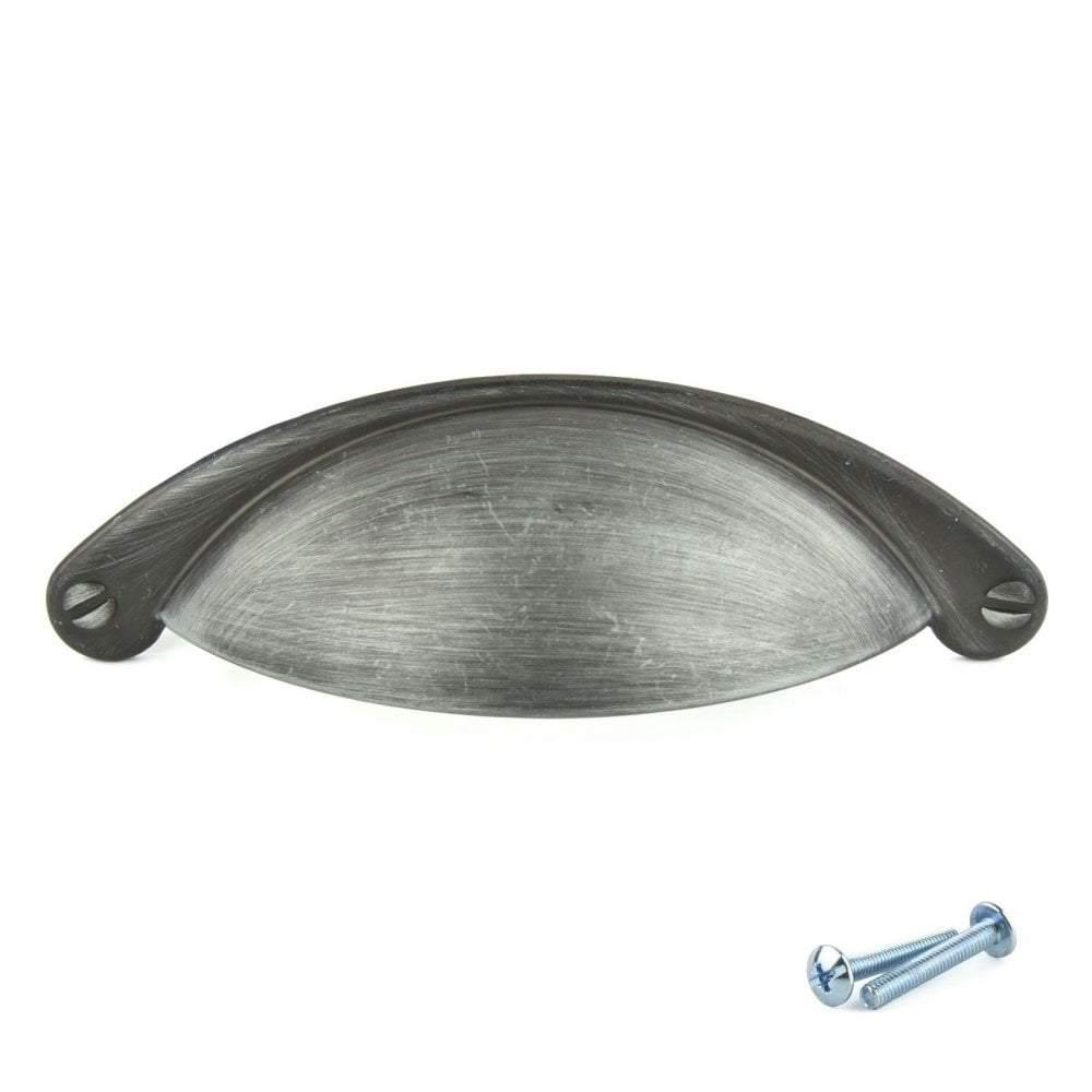 Brushed Iron Drawer Cup Pull Handle – M4TEC Forfar Z3 - Bedrooms Plus