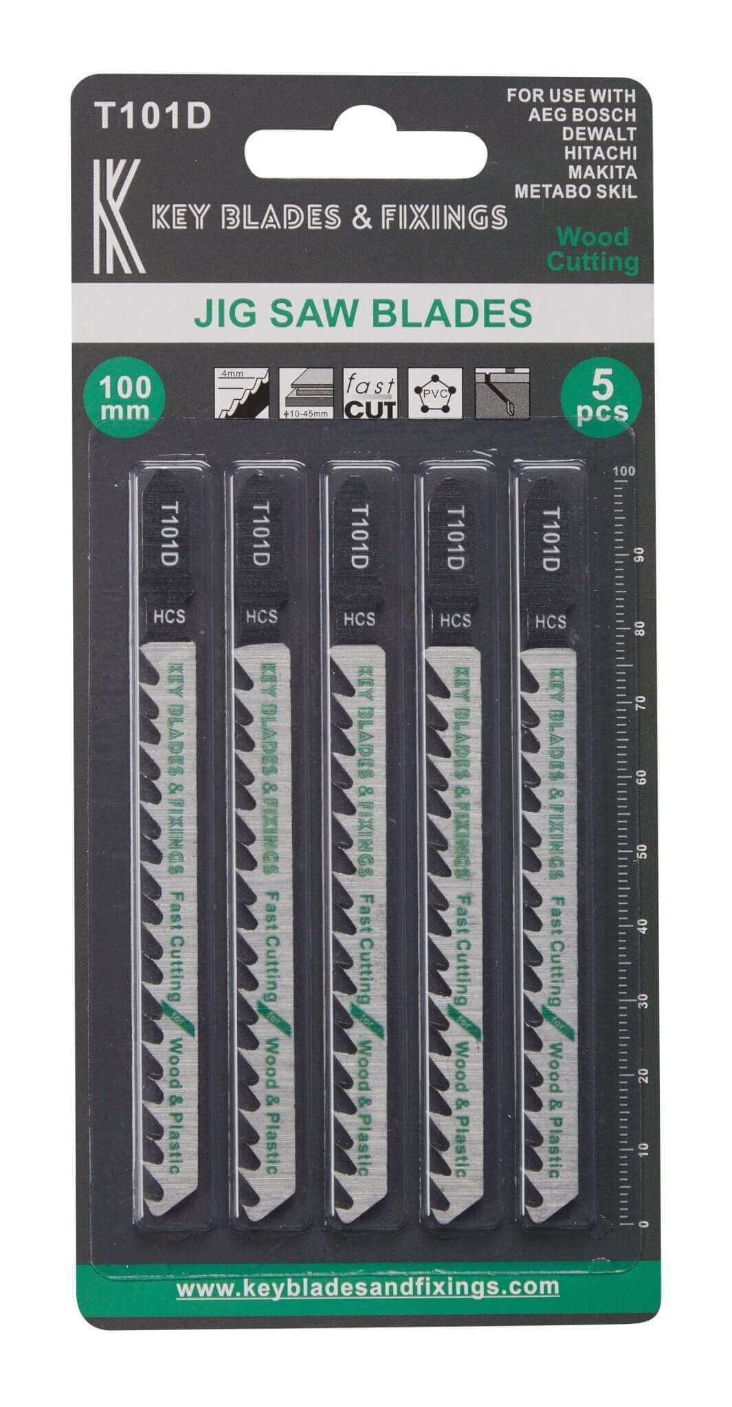 Key Blades T101D Jigsaw Blades 5 Pack - 1166 - Bedrooms Plus