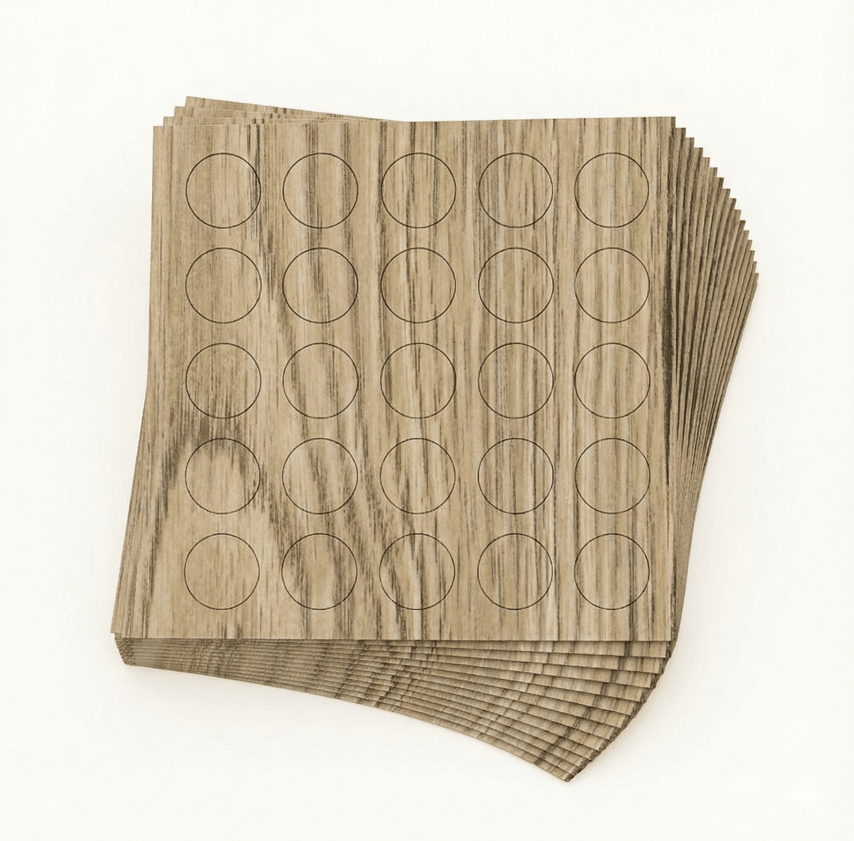 KwikCaps Self Adhesive Screw Cover Caps - Bordeaux Oak Light (174) - CLEARANCE - Bedrooms Plus