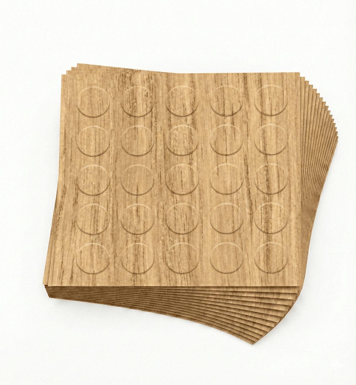 KwikCaps Self Adhesive Screw Cover Caps - Finsa Roble Natural 910 (415) - Bedrooms Plus