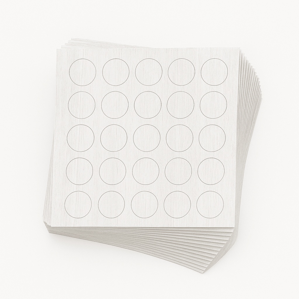 KwikCaps Self Adhesive Screw Cover Caps - Finsa Roble Virginia Mesura 25V (387) - Bedrooms Plus