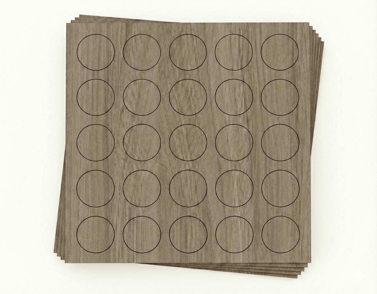 KwikCaps Self Adhesive Screw Cover Caps - Grey Arizona Oak / Shorewood (375) H1150 ST10 / H3090 ST19 - Bedrooms Plus