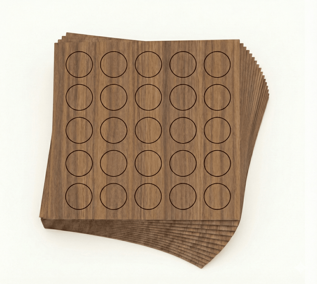 KwikCaps Self Adhesive Screw Cover Caps - Grey Brown Ontario Walnut H1713 ST9 - Bedrooms Plus