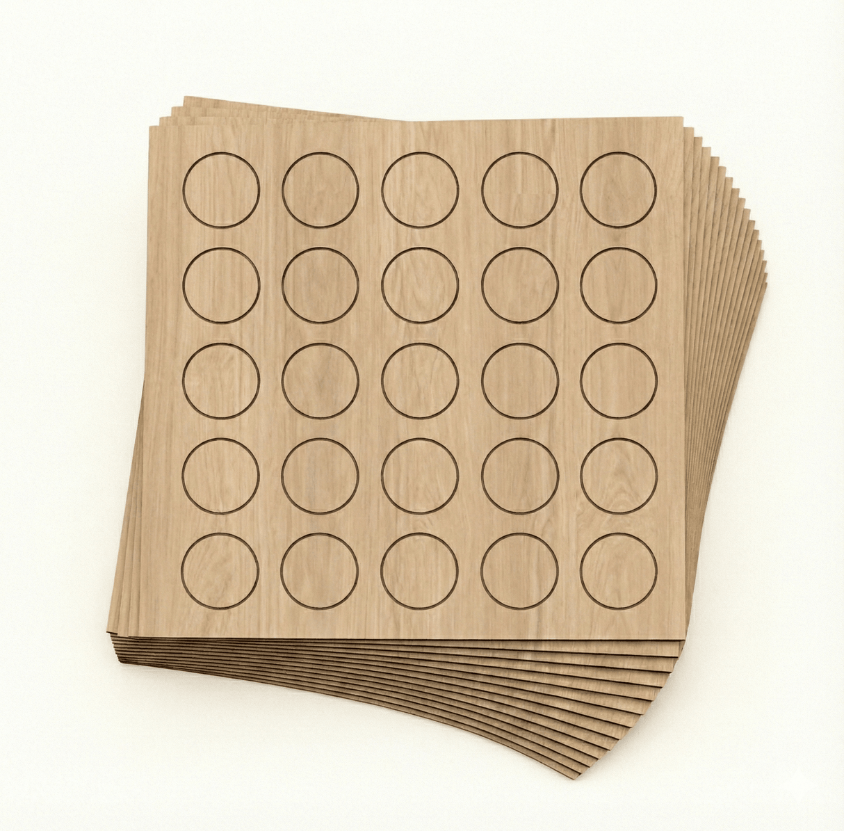 KwikCaps Self Adhesive Screw Cover Caps Light Natural Casella Oak (627) H1367 ST40 - Bedrooms Plus