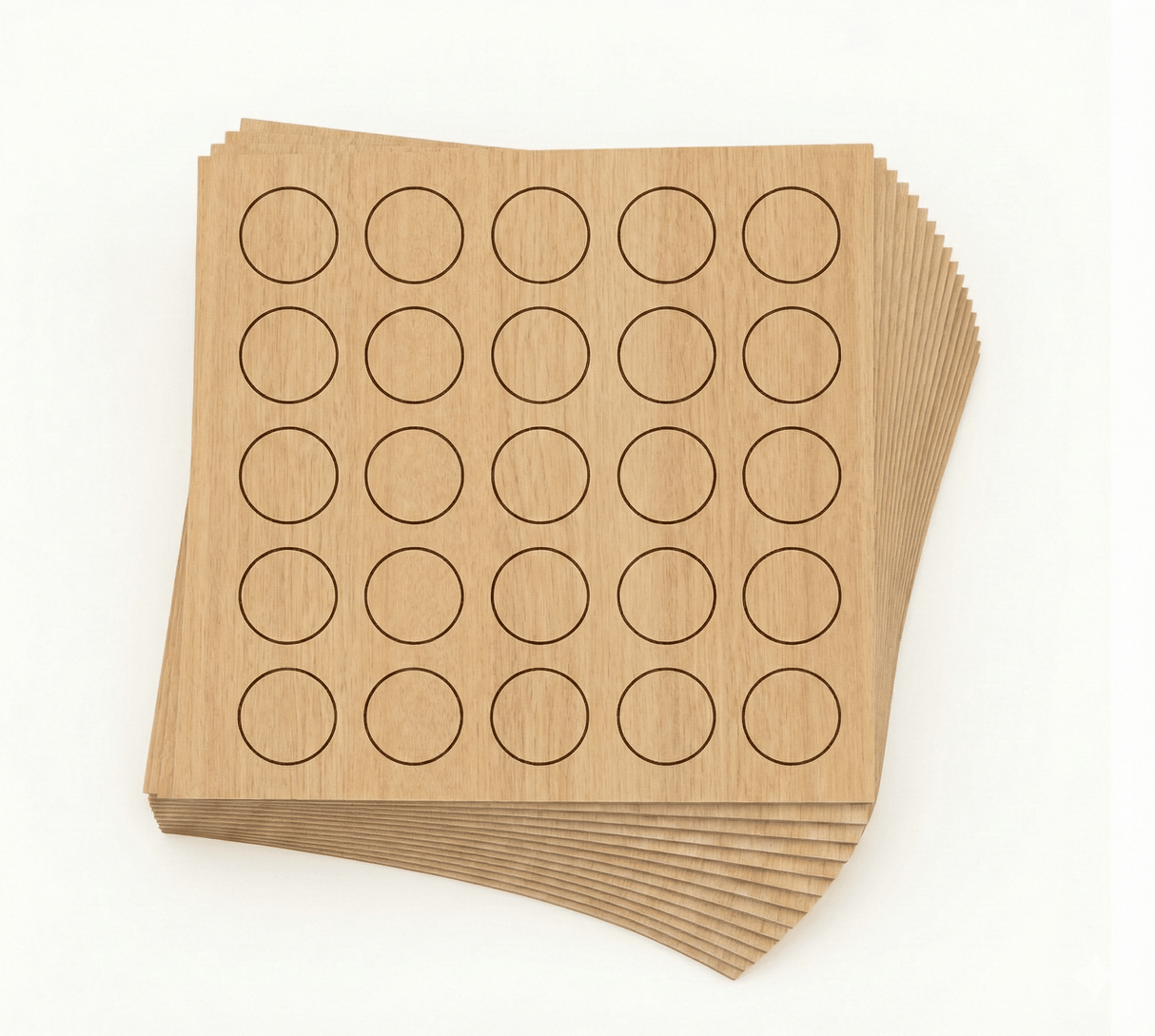 KwikCaps Self Adhesive Screw Cover Caps - Light Sorano (Ferrara) Oak / Vicenza Oak (875) H1334 ST9 / H3157 ST12 - Bedrooms Plus