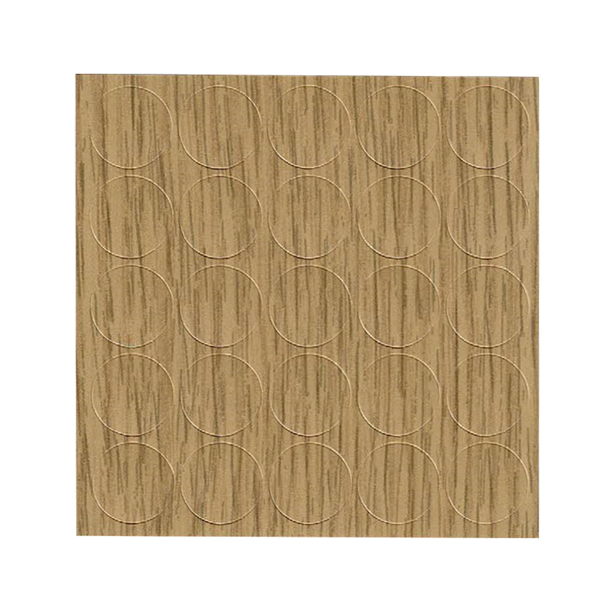 KwikCaps Self Adhesive Screw Cover Caps - Natural Corbridge Oak H3395 / Finsa Lissa Oak Mesura 49D (316) - Bedrooms Plus