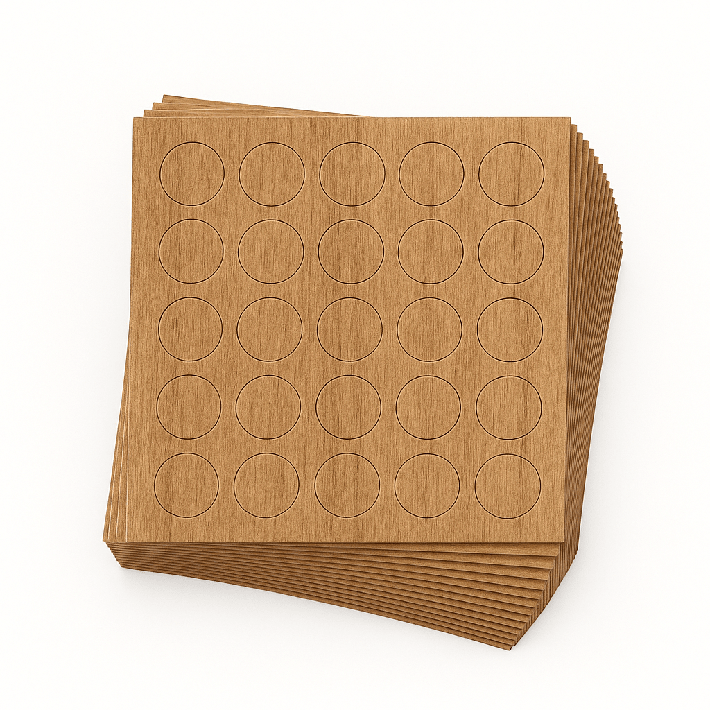 KwikCaps Self Adhesive Screw Cover Caps - Oiled Kendal Oak / Natural Casella Oak (389) H3171 ST12 / H1385 ST40 - Bedrooms Plus