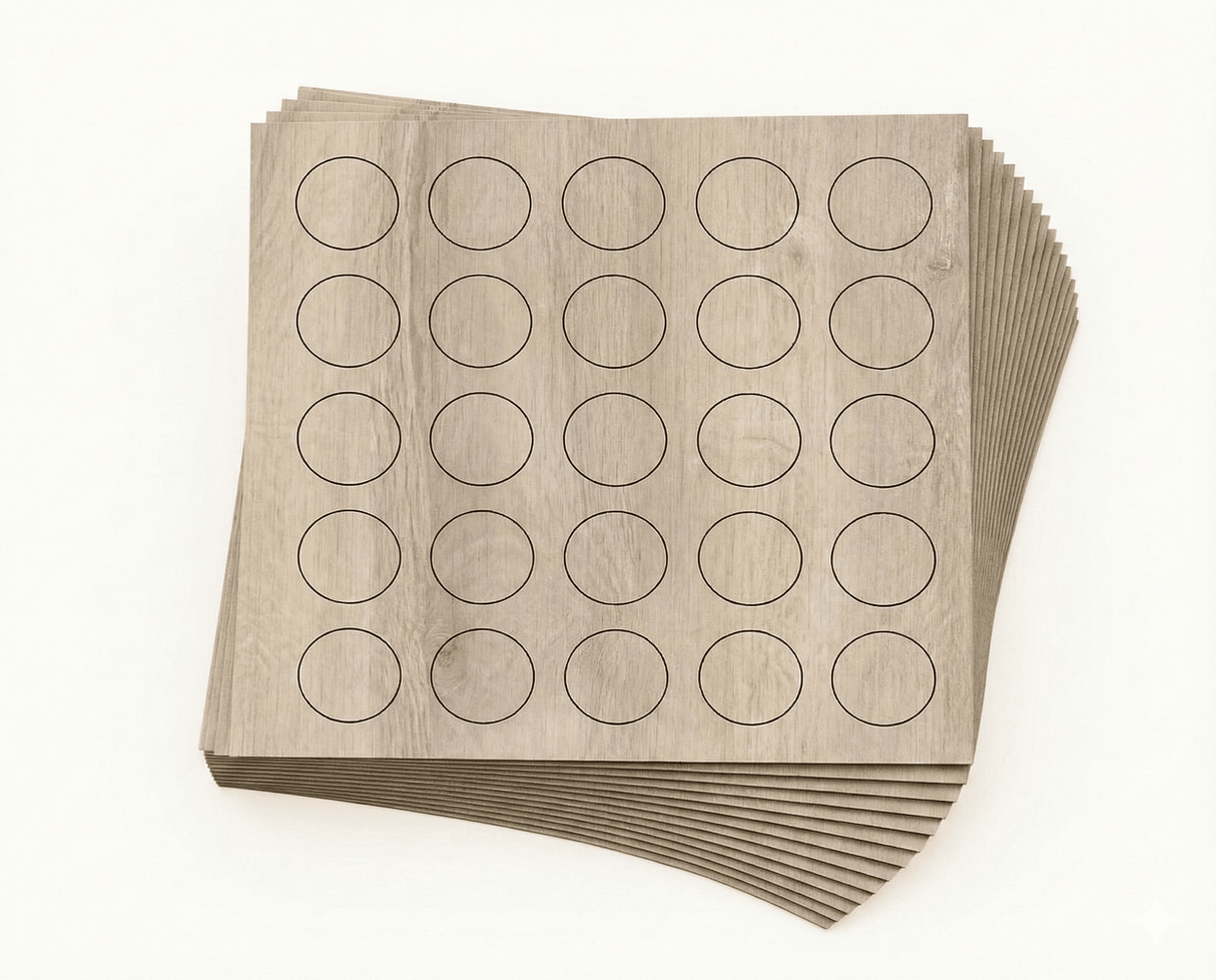 KwikCaps Self Adhesive Screw Cover Caps - Sand Beige Whiteriver Oak (157) H1312 ST10 - Bedrooms Plus