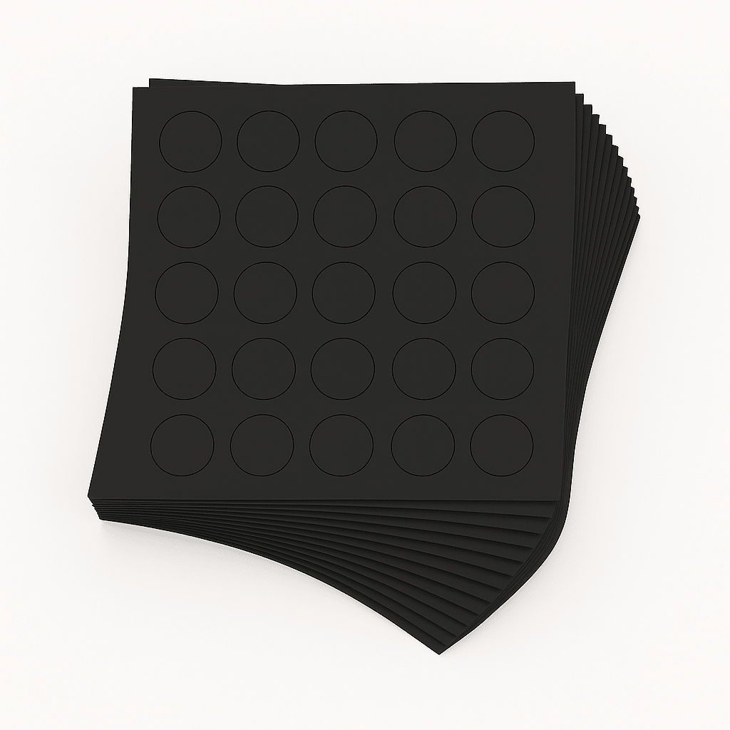 KwikCaps Self Adhesive Screw Cover Caps - Soft Black / Black (044) U899 ST9 / U999 TM9 - Bedrooms Plus