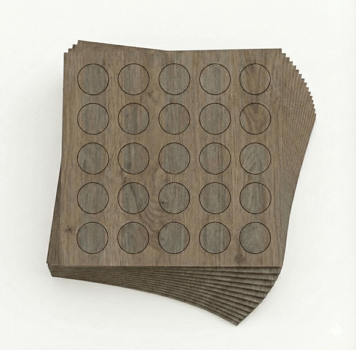 KwikCaps Self Adhesive Screw Cover Caps - Truffle Brown Denver Oak / Grey Vicenza Oak / Finsa Nogal Siena Balm 81V (123) H1399 ST10 / H3158 ST19 - Bedrooms Plus