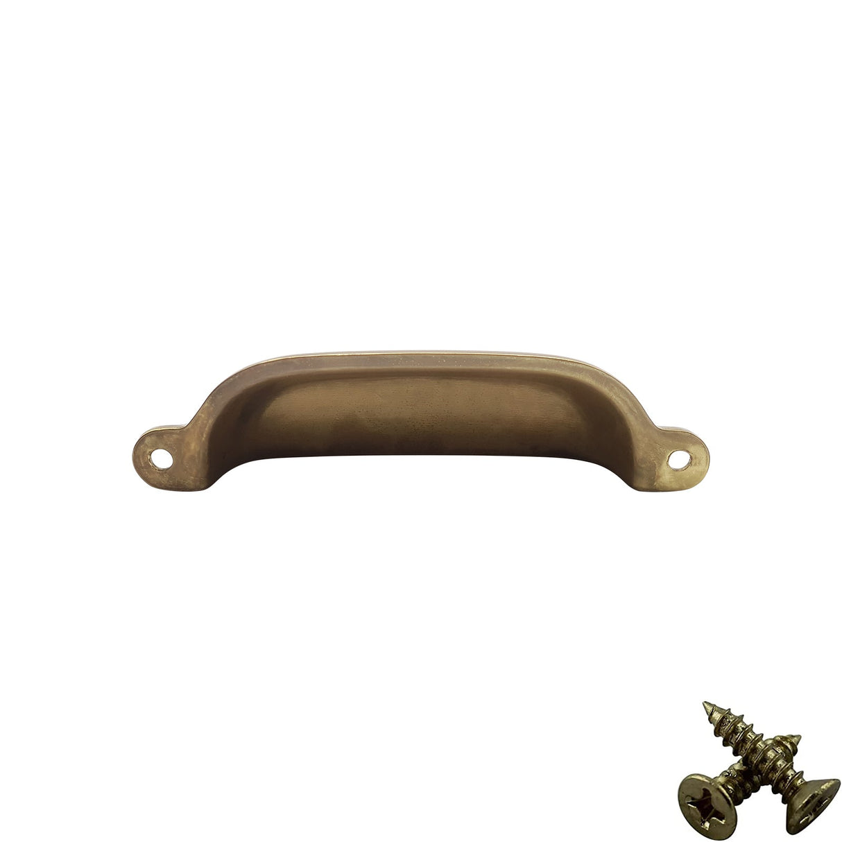 M4TEC 96mm Karat Gold Cup Handle - Luxury Zinc Cabinet Pull (VG4 Series) - Bedrooms Plus