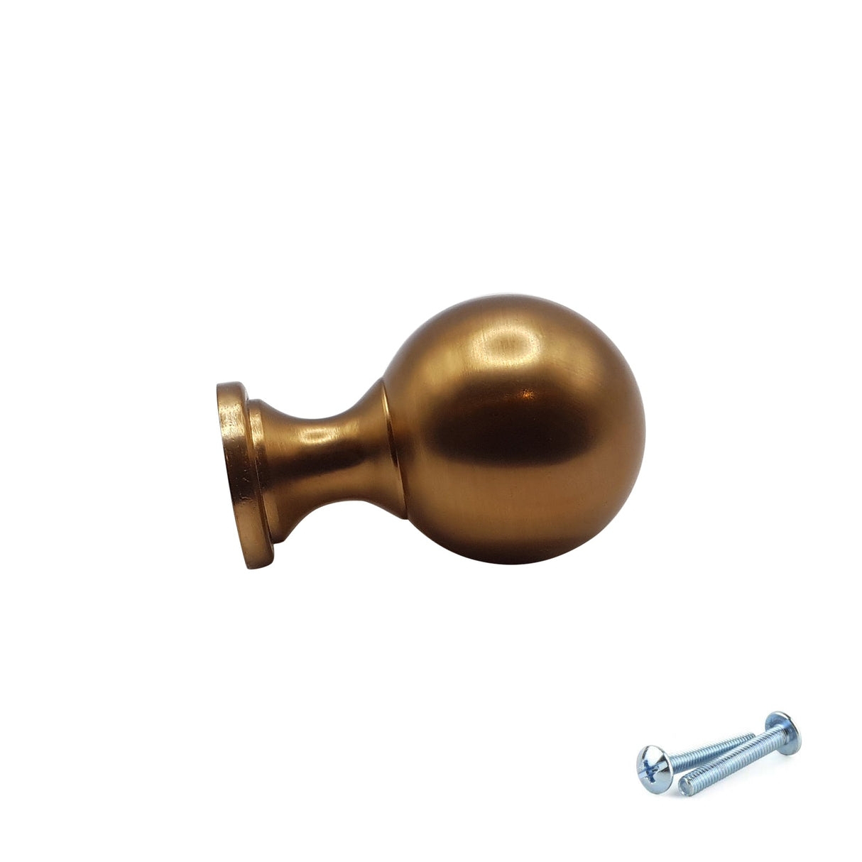 M4TEC Aged Brass Round Knob Handle – VG9 Series (25mm Cabinet, Drawer & Cupboard Knob) - Bedrooms Plus