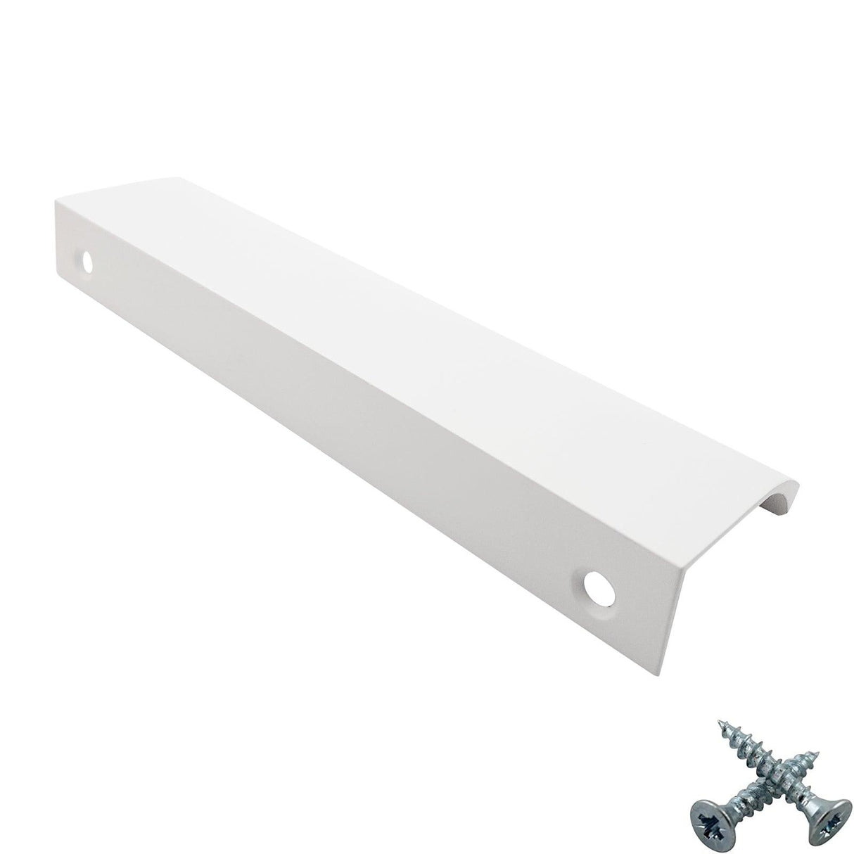 M4TEC Alva White Bar Pull Handle – Modern Aluminium Cabinet, Drawer & Cupboard Door Pull (VD3) - Bedrooms Plus