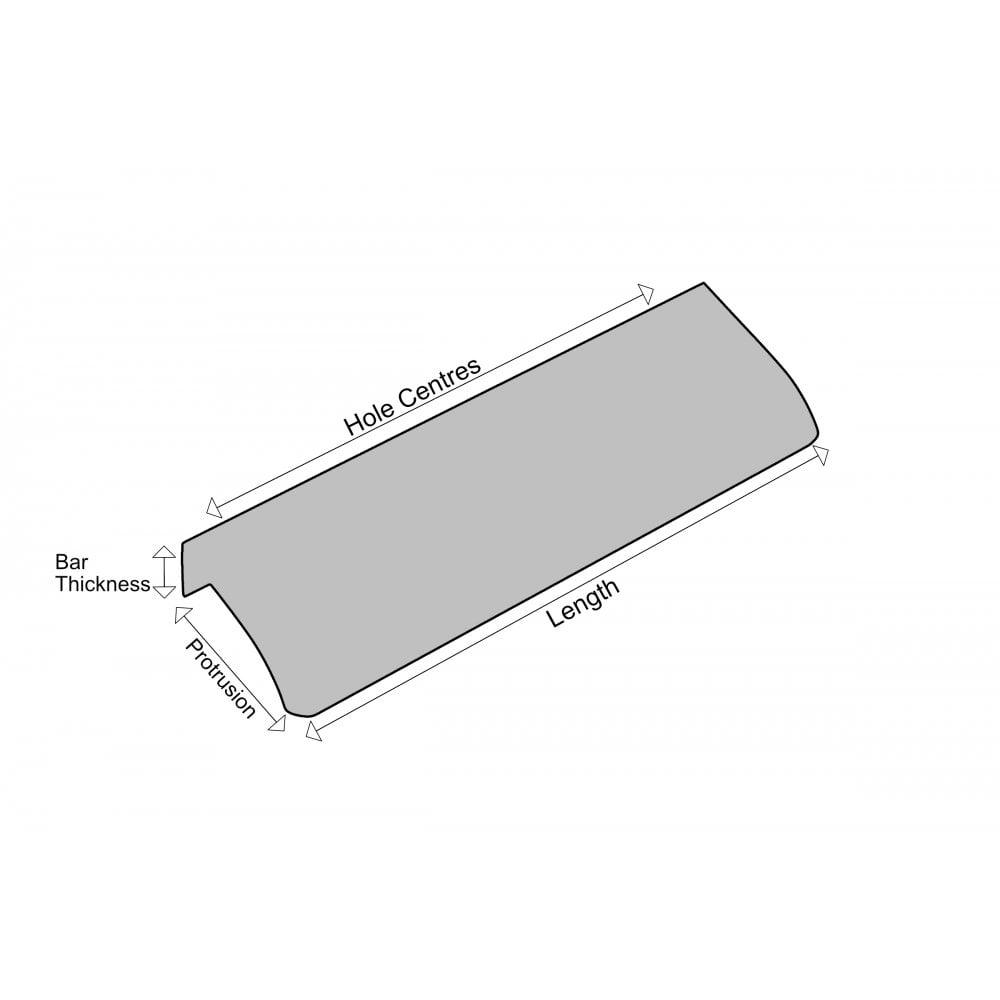 M4TEC Alva White Bar Pull Handle – Modern Aluminium Cabinet, Drawer & Cupboard Door Pull (VD3) - Bedrooms Plus