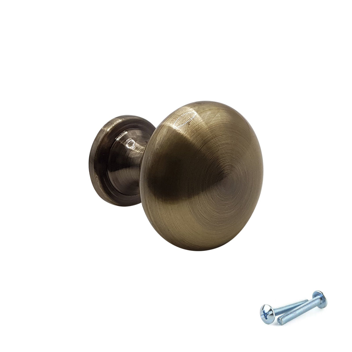 M4TEC Antique Brass Knob Handle – VH4 Series (29mm Cabinet, Drawer & Cupboard Knob) - Bedrooms Plus