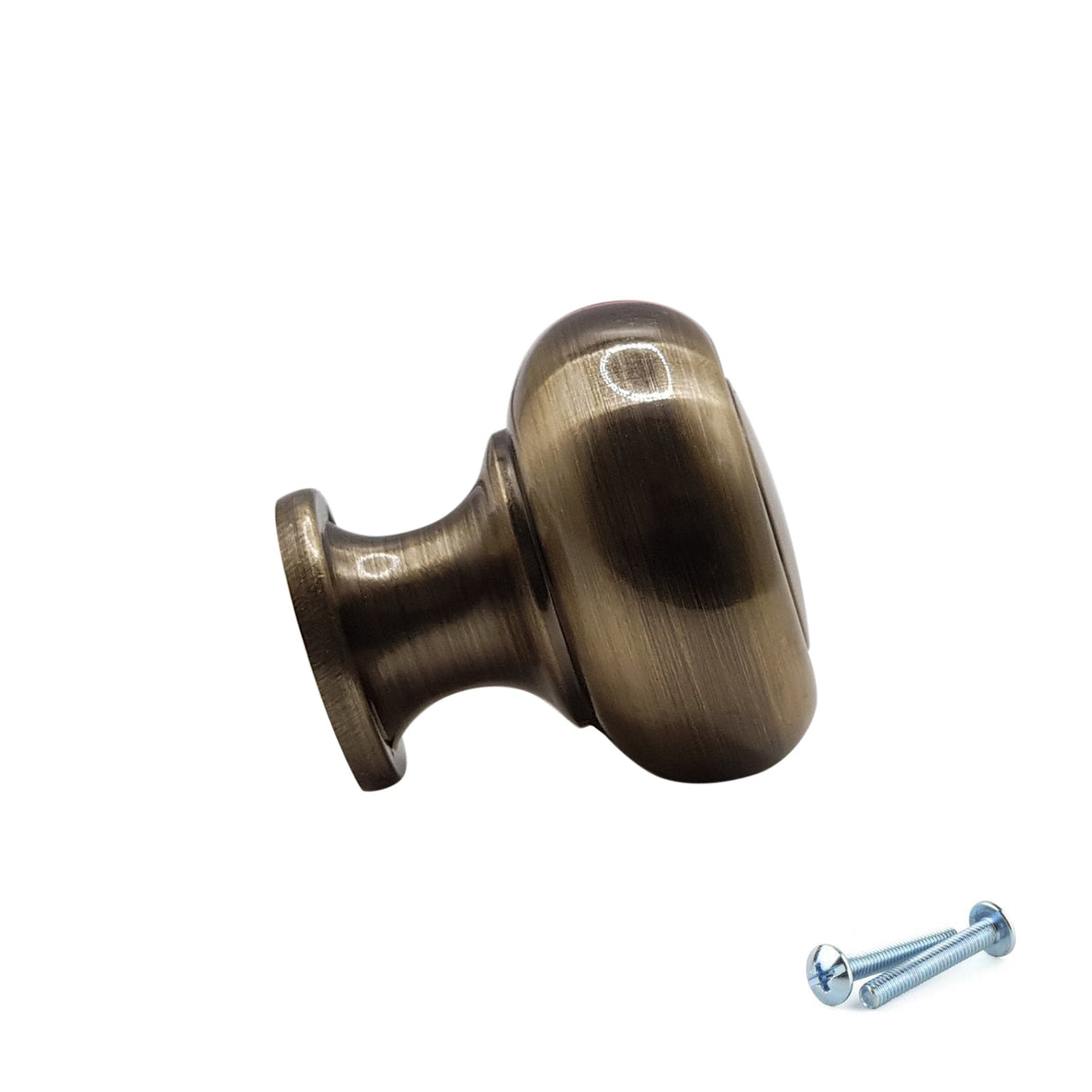 M4TEC Antique Brass Knob Handle – VH5 Series (30mm Cabinet, Drawer & Cupboard Knob) - Bedrooms Plus