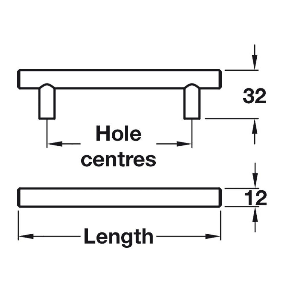 M4TEC Belmont T - Bar Handle – Antique Copper Cabinet, Cupboard & Drawer Handle (W5 Series) - Bedrooms Plus