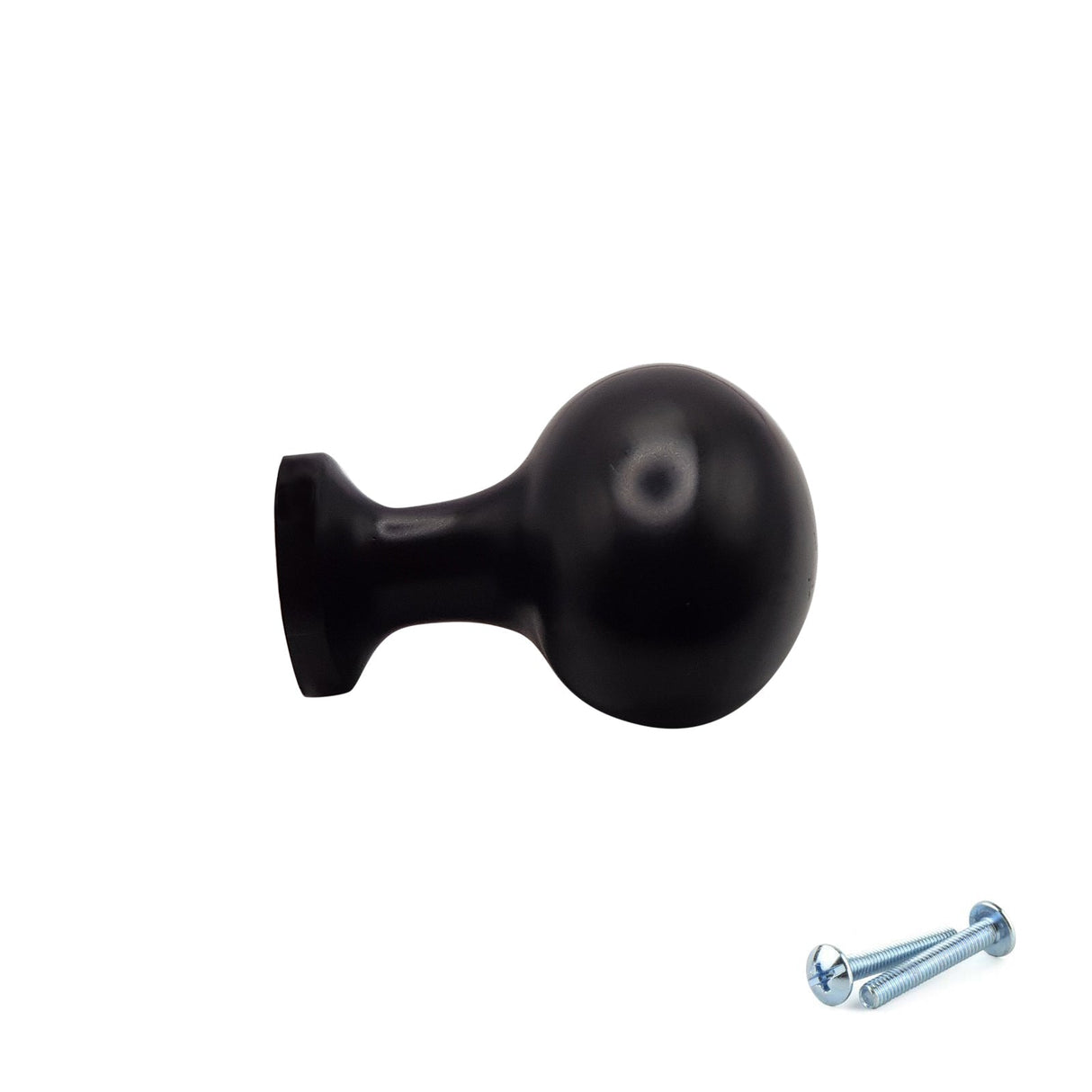 M4TEC Black Oval Knob Handle – VG8 Series (36mm Cabinet, Drawer & Cupboard Knob) - Bedrooms Plus