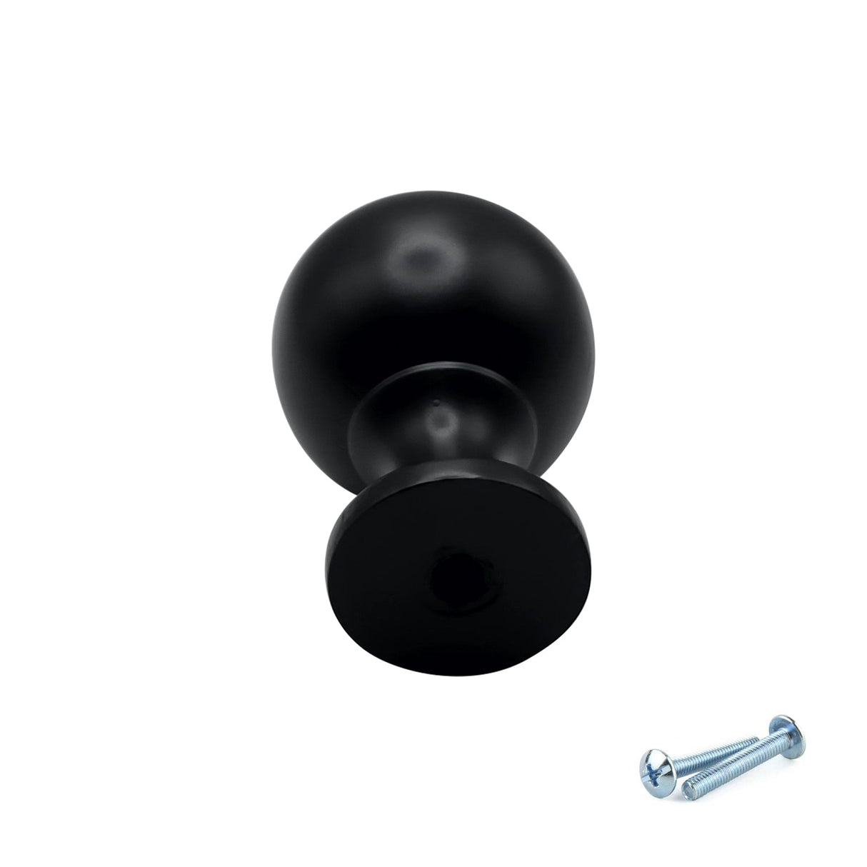 M4TEC Black Round Knob Handle – VG9 Series (25mm Cabinet, Drawer & Cupboard Knob) - Bedrooms Plus