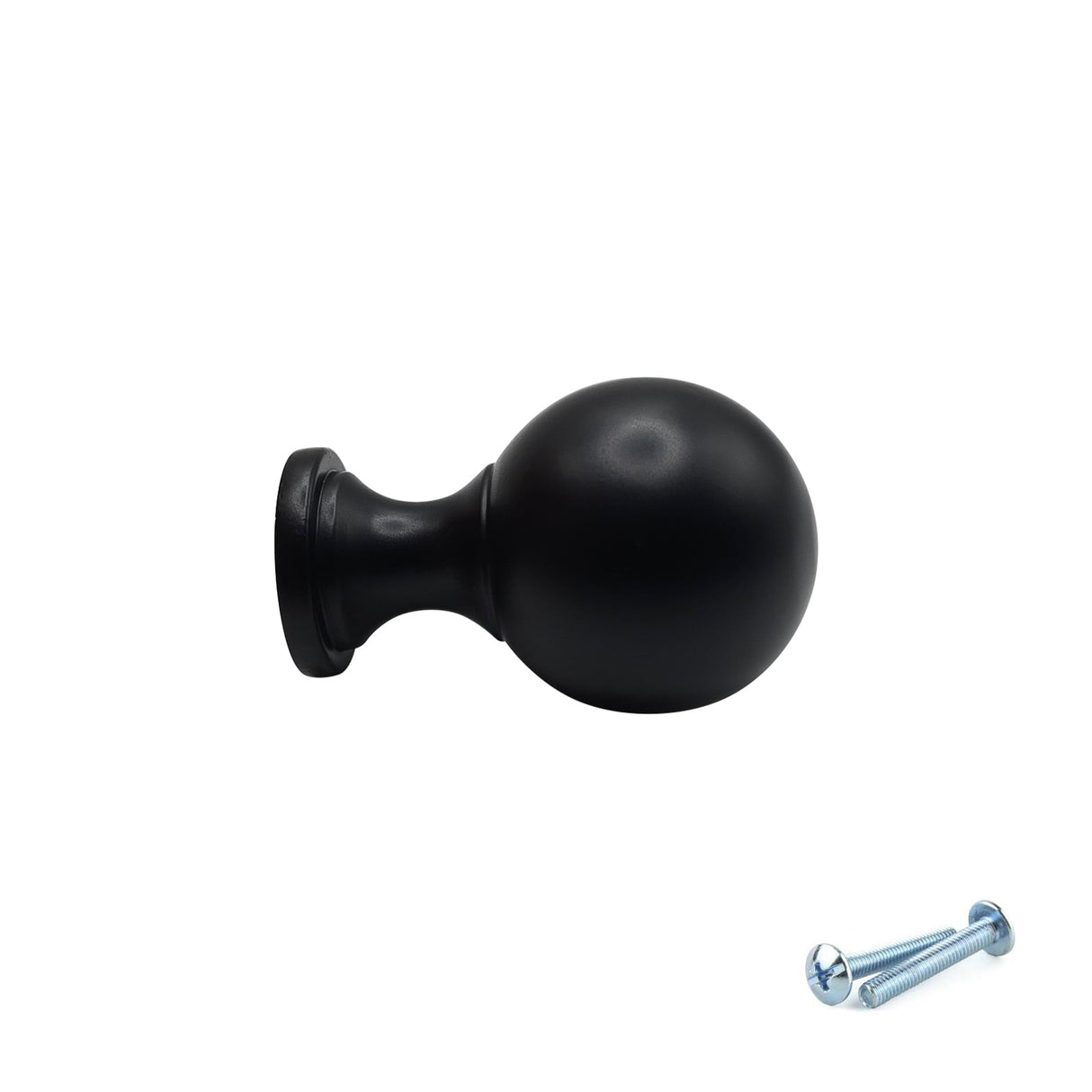 M4TEC Black Round Knob Handle – VG9 Series (25mm Cabinet, Drawer & Cupboard Knob) - Bedrooms Plus
