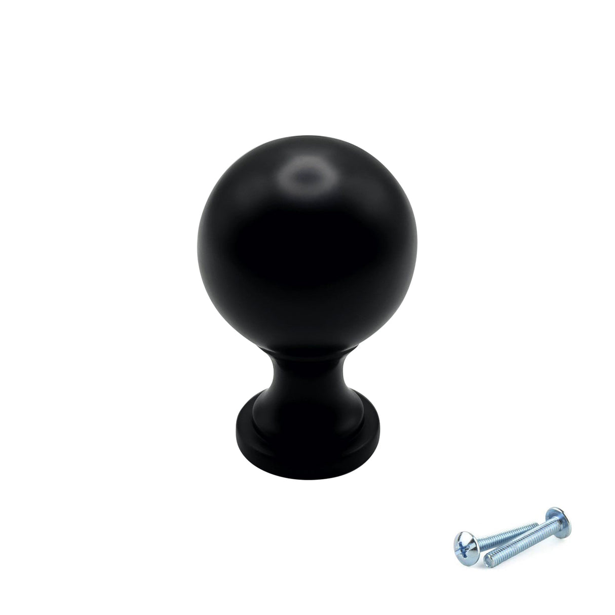 M4TEC Black Round Knob Handle – VG9 Series (25mm Cabinet, Drawer & Cupboard Knob) - Bedrooms Plus