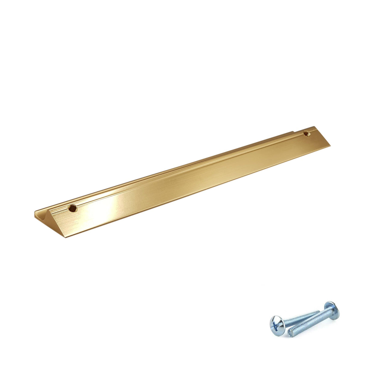 M4TEC Brushed Brass Bar Pull Handle – Cupboard, Drawer & Door (VE8 Dalry Series, Pack of 10) - Bedrooms Plus
