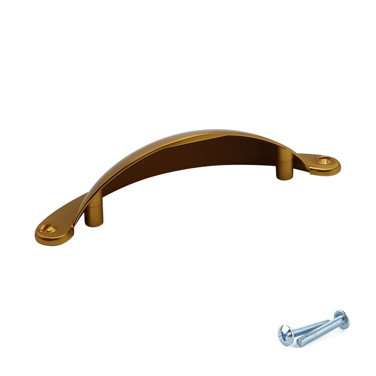 M4TEC Brushed Brass Cup Handle – Door, Drawer & Cupboard Pull (VD9 Series) - Bedrooms Plus