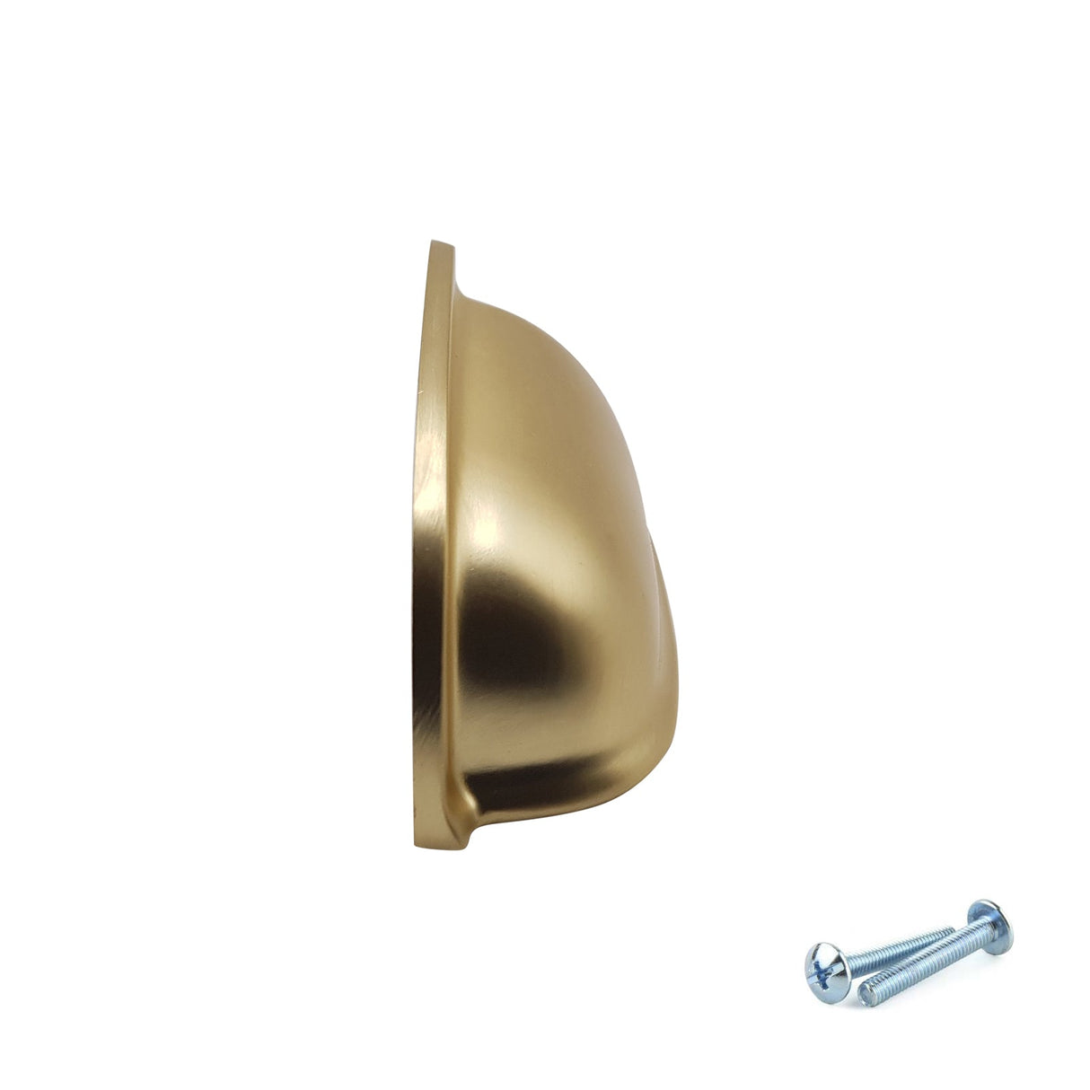 M4TEC Brushed Brass Cup Handles – VG5 Series (Pack of 10) - Bedrooms Plus