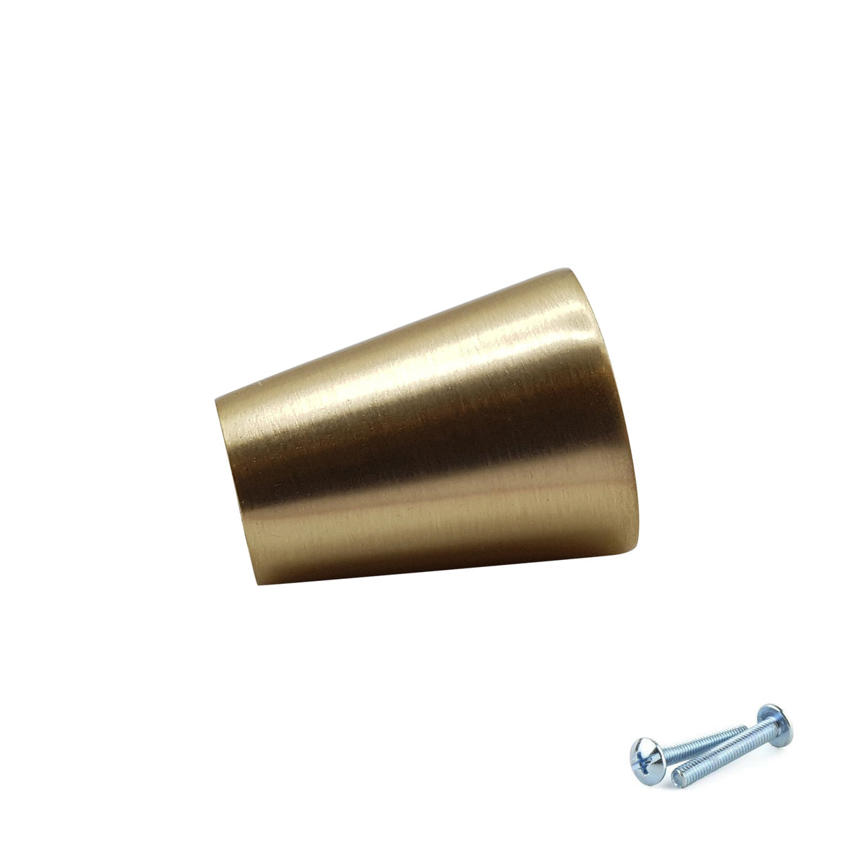 M4TEC Brushed Brass Cylinder Cabinet Knob – 20mm Drawer & Cupboard Door Handle VF5 Series - Bedrooms Plus