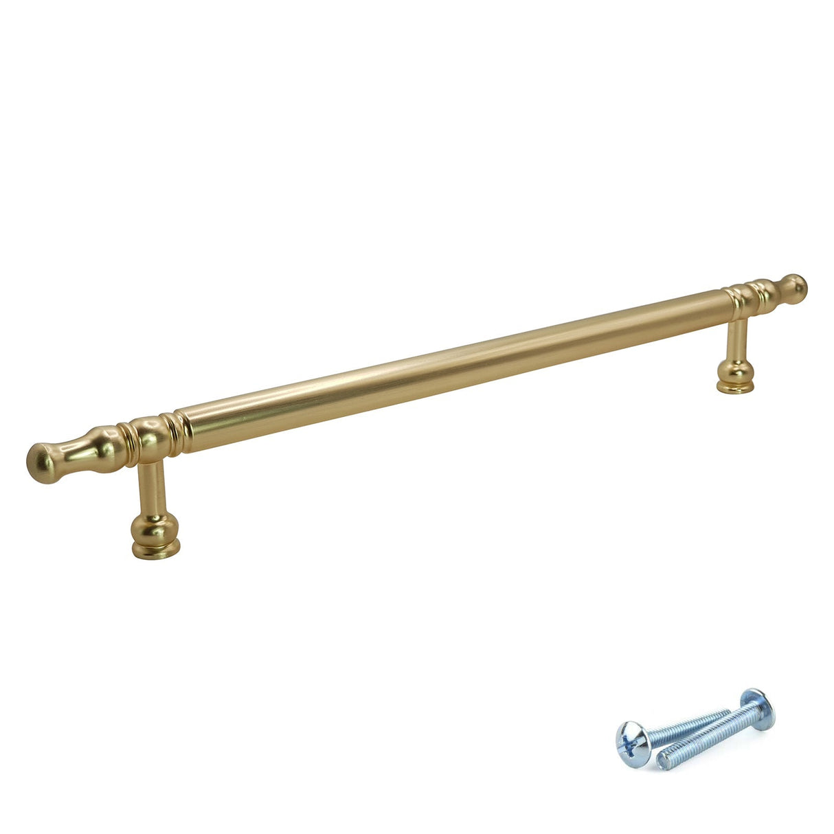 M4TEC Brushed Brass Decorative Bar Handle – VH7 Series (Traditional Cabinet & Drawer Handle) - Bedrooms Plus