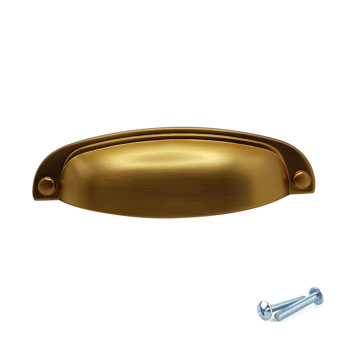 M4TEC Brushed Brass Thin Cup Handle Door, Drawer & Cupboard VD8 series - Bedrooms Plus